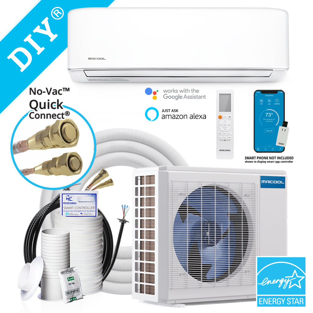 DIY 12K MRCOOL Ductless Mini Split 500 sq. ft.